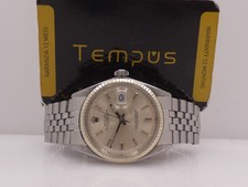 ROLEX DATEJUST 1601 GHIERA ORO BIANCO 18KT '1971 REVISIONATO JUBILEE AUTOMATICO