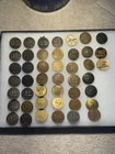 Vintage WW1- WW2 US Military Insignia Pin Lot w/ Collar Discs, Buttons & Devices