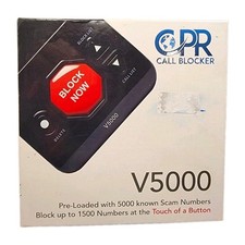 CPR V5000 Call Blocker w/ Caller ID Display, Call Blocking, Black, RJ11
