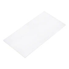6 x 12 x 0.15 Inch Plastic UHMW Sheets, Opaque White Polyethylene Board DIY