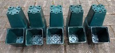 50 Used Aeroplas 8.5cm Square Polypropylene (PP) Plastic Plant / Flower Pots