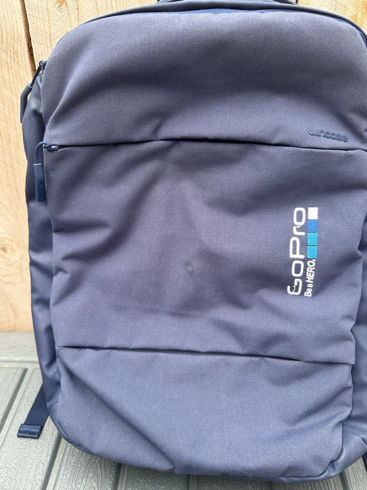 Incase Pro Pack Nylon Padded DSLR Backpack Blue Woolenex EXCELLENT GoPro Branded - Image 4 of 4