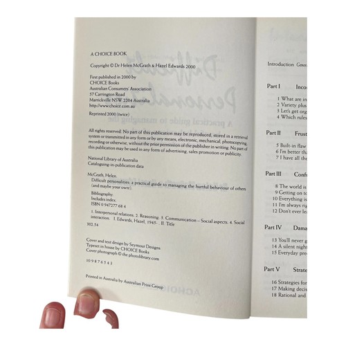 Difficult Personalities Guide Dr Helen McGrath 2000 Self-Help Paperback Book - Picture 7 of 12
