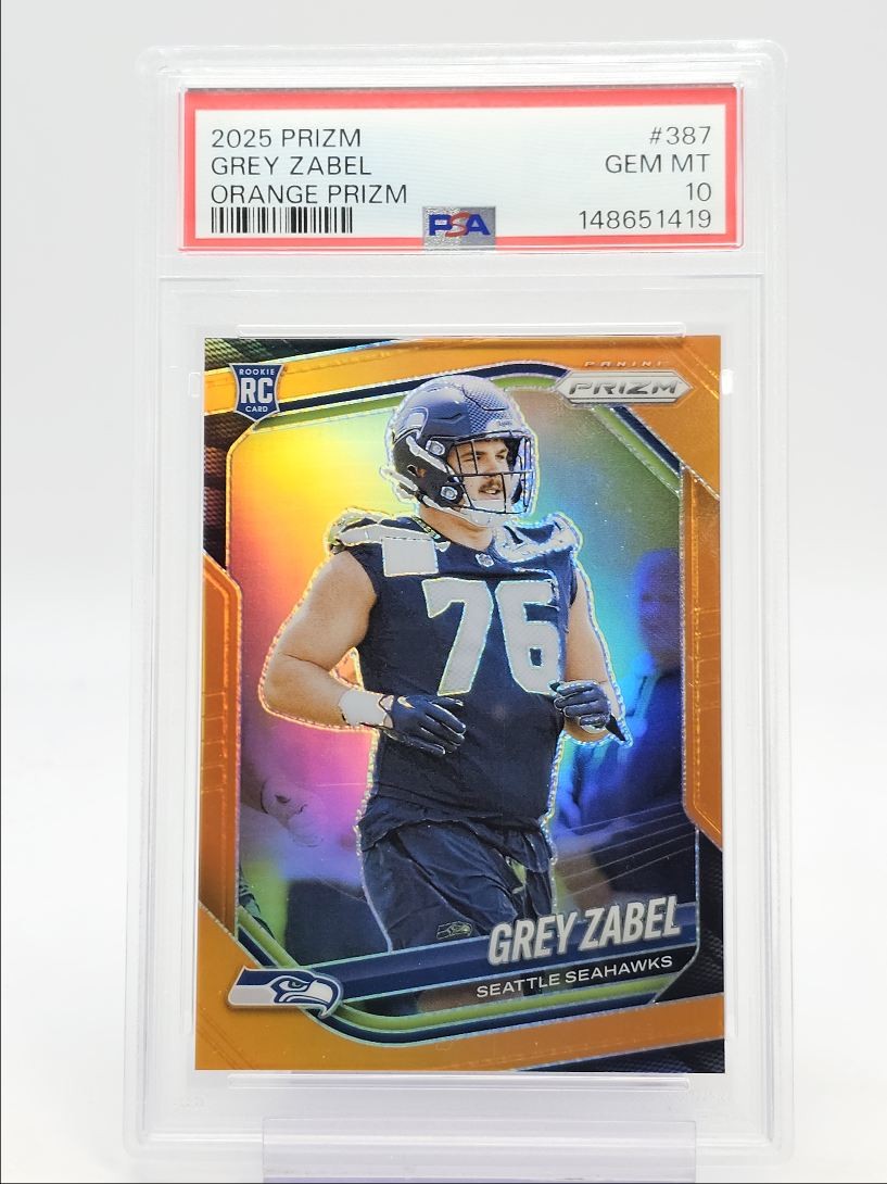 Grey Zabel Panini Prizm #387 Orange Prizm