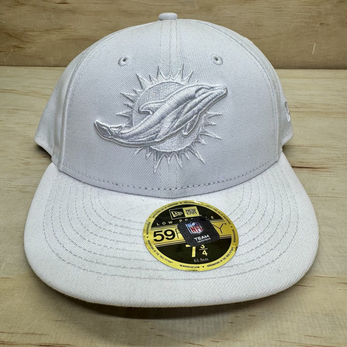 NEW Miami Dolphins New Era 59Fifty Fitted Cap Hat LOW PROFILE All
