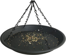 12.8" Hanging Platform Bird Feeder Tray Squirrel Seed Catcher Outdoor Garden