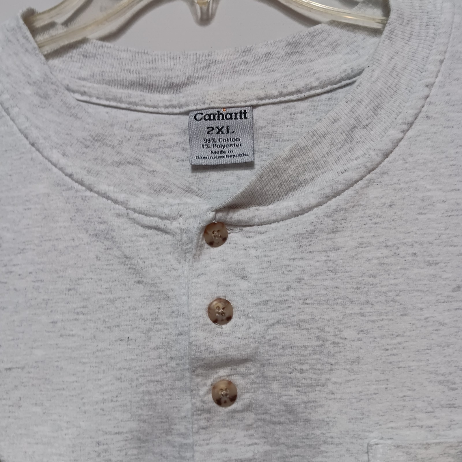 Carhartt 2XL  Loose  Fit  Heavyweight Pocket T-Shirt Gray Workwear Pre-Owned C13 thumbnail 4