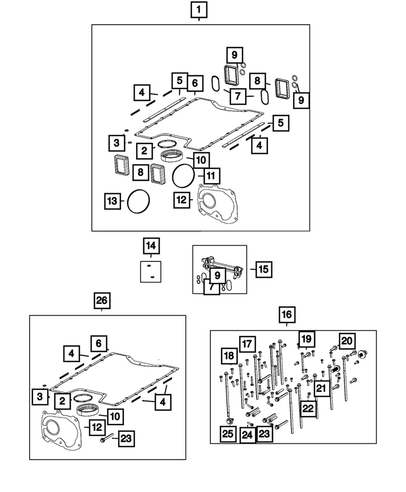 Kit colector de agua Mopar original 68517454AB Foto 4 de 4