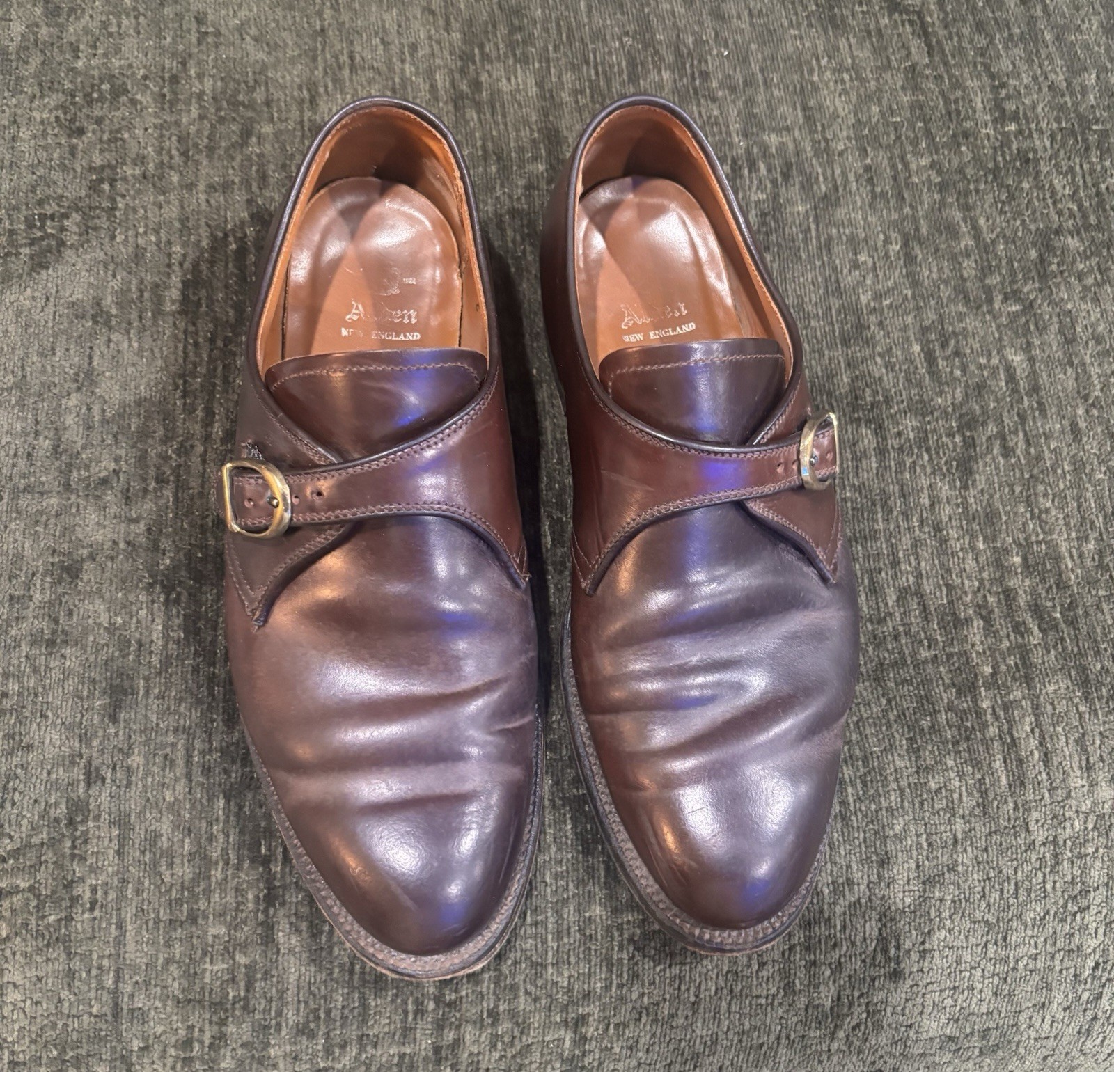 Alden 954 Color 8 Shell Cordovan Monk Strap