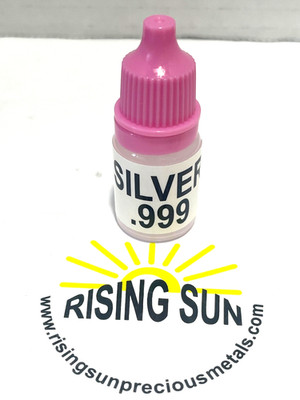 .925/.999 Silver Testing Acid  5ML. Full Bottle Enough for 100 tests