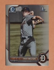 Troy Melton 2022 Bowman Chrome Draft 1st Prospect Card #BDC-118