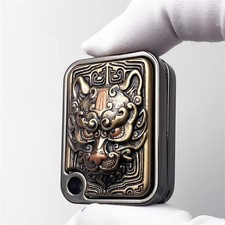 Cool 3D Carved Dragon Head EDC Fidget Slider Fun Side Push Fidget Toys