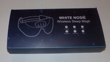 Zhenyemei White Noise Adjustable Wireless Black Sleep Mask New Unused Open Box