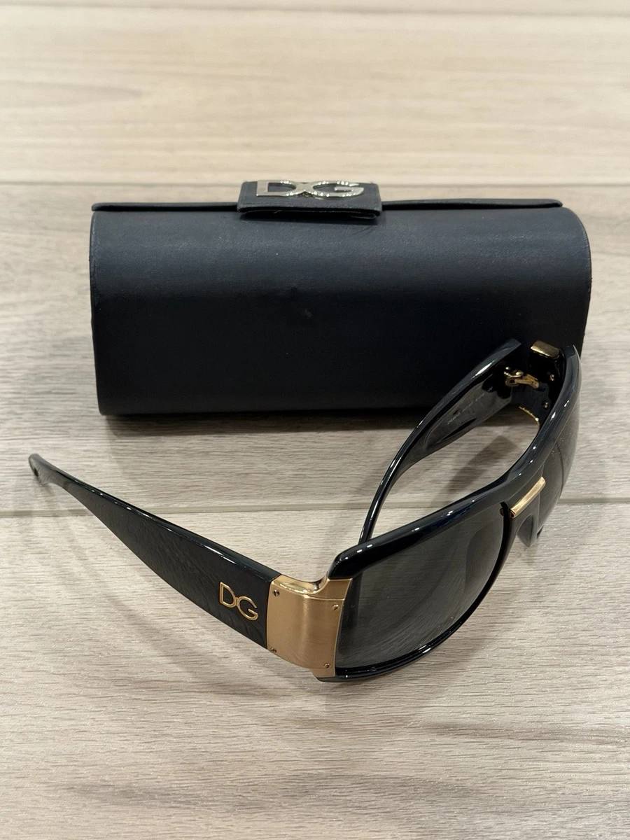 DOLCE GABBANA 6013 Sunglasses, Black Gold With Logo Made In Italy DOLCE&GABBANA DX6013 Rectangle Sunglasses | EyeOns.com main image 2