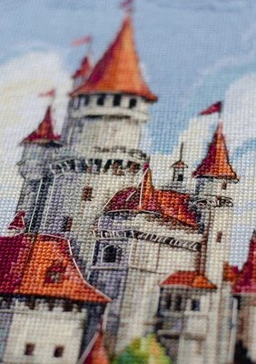 Counted Cross Stitch Kit ''Pomizh khmaramy''