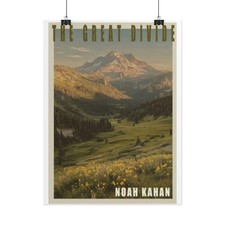 The Great Divide Poster | Mountain Landscape,...