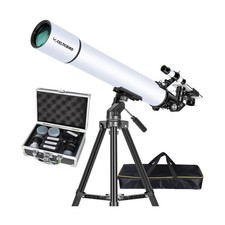 80mm Aperture 900 Refractor Telescope for Adults Astronomy Beginners with AZ ...