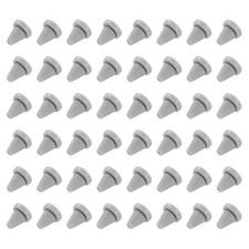 100pcs Silicone Shower Head Replacement Nozzles Fit 6mm Hole Dark Grey
