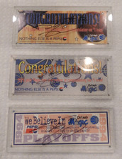 Signed by Shaq / 1995 Orlando Magic Commemorative NBA Basketball Playoff Ticket