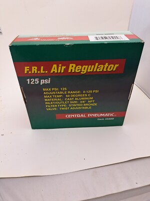 Unité F.R.L. Pneumatique – Filtre Régulateur 3/8 NPT, Aluminium, 125 PSI
