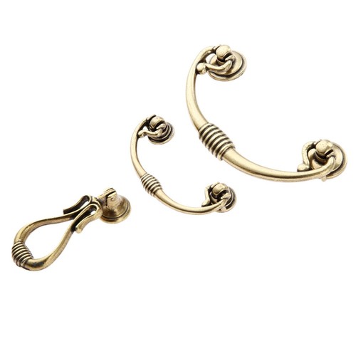2/4PCS Antique Cabinet Handles Kitchen Cupboard Drawer Door Pull Handle Hardware - Picture 2 of 13