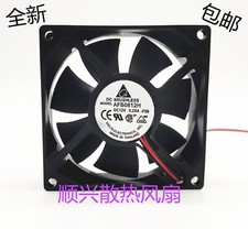 1 PCS Delta Fan AFB0812H DC 12V 0.24A 8025 8CM 2 wire cooling fan