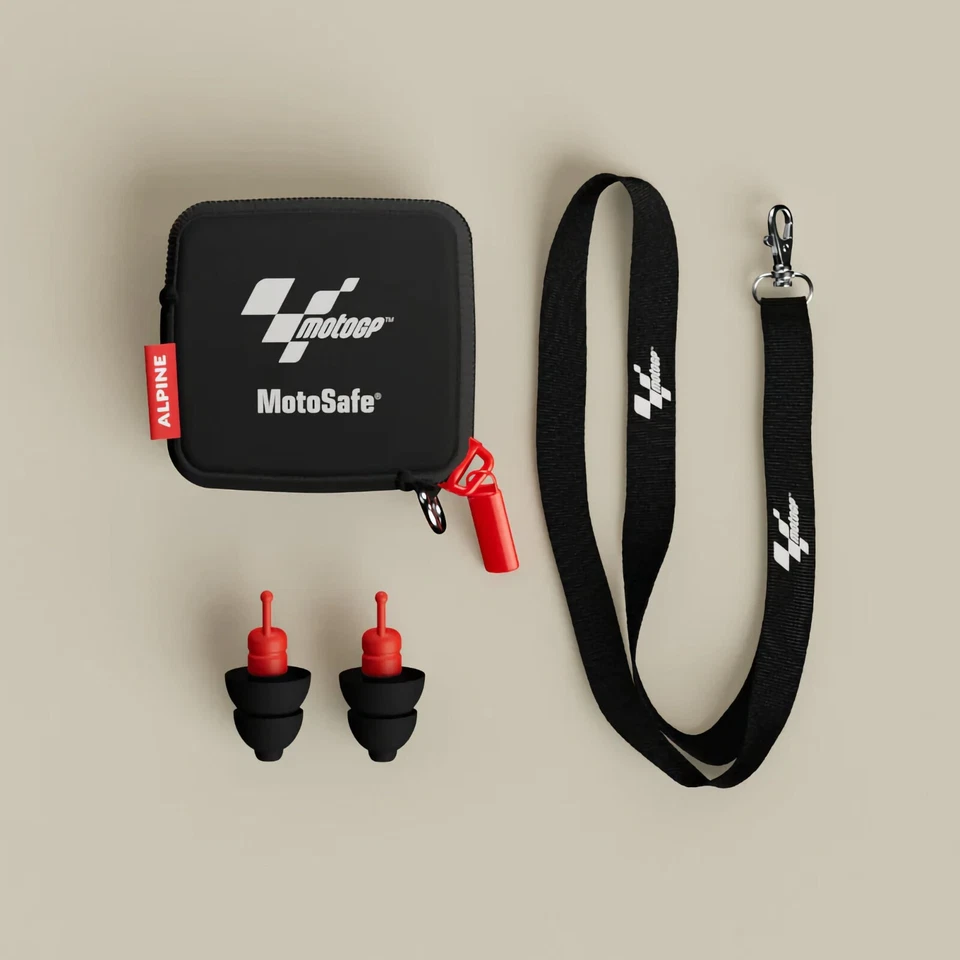 Tapones para los oídos Alpine MotoSafe Race, edición MotoGP — motocicleta anti ruido fuerte del viento Foto 2 de 4