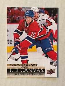 Jesperi Kotkaniemi 2018-19 UD Young Guns Canvas #C223 RC Rookie T262