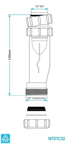 VIVA 32mm Waterless Self Sealing Basin Sink Waste Trap Horizontal or Vertical - Picture 4 of 4