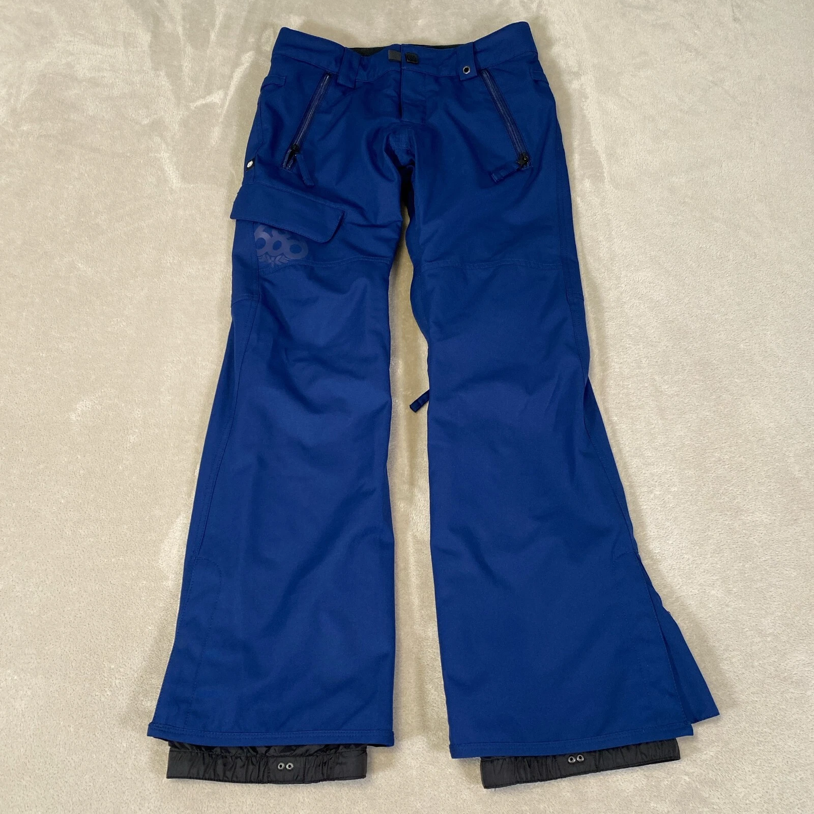 686 infiDRY Ski Pants Men's Size XS Blue Lined Waterproof Breathable Rover Nylon