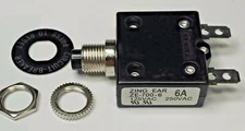 ZE700-6A Zing Ear thermal circuit breaker replaces Carling, Joemex, Kuoyeh, P&B