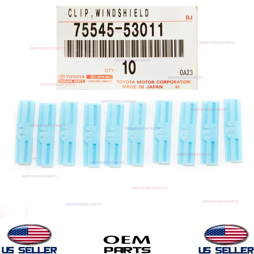 Kit de moldura de pilar de parabrisas genuino izquierda + derecha con clips OEM ISF IS250 IS350 Foto 4 de 4