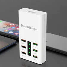 Multi-port Phone Charger 30W 6 USB Output Portable Charger iphone ipad Android