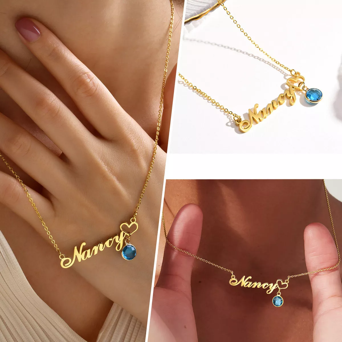Stainless steel custom name necklace sale