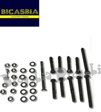 0340 - KIT BULLONI PRIGIONIERI CHIUSURA CARTER MOTORE VESPA 50 PK S XL N V RUSH