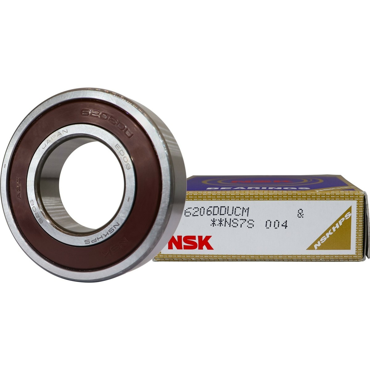 NSK 6206DDUCM 6206-2RS 30X62X16MM Double Rubber Seal Ball Bearings