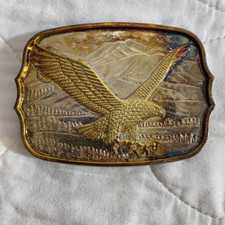 Metal Eagle Silver  Gold Color Belt Buckle 100432