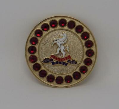 QUEEN'S OWN ROYAL WEST KENT REGIMENT BROACH BROOCH (GRS)