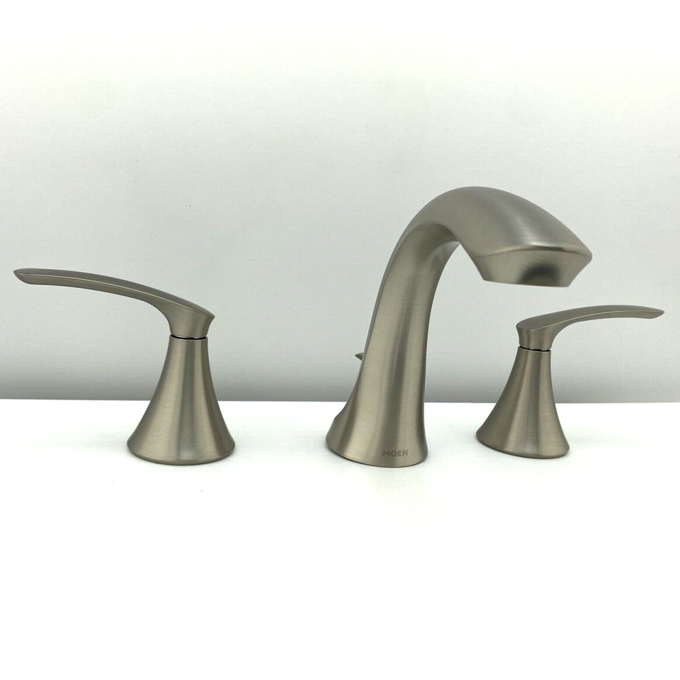 🆕 Moen WS84551SRN Darcy 2H 8" Widespread Bathroom Faucet Brushed
