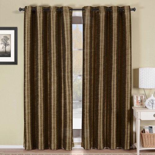 Geneva Multi-Layer Grommet Blackout Window Curtain Lined Stripe 1PC Single Panel - 第 3/6 張圖片