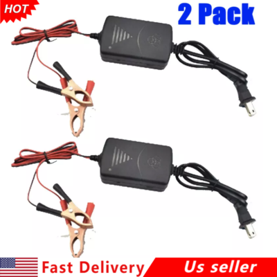 #ad 2 Pack Car Battery Charger 12V Maintainer Trickle RV for RV Boat ATV Motorcycle $9.90