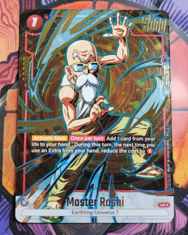 Dragon Ball　Master Roshi　サインカード Master Roshi FB01-005 Championship Pack Gold Promo Prize Dragon