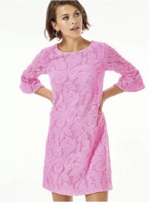 pink lace swing dress Tdoqot Girls Swing Dresses with Lace- Cotton Long Sleeve Pleated Casual Kids Spring Dresses Pink Size 6, Girl's