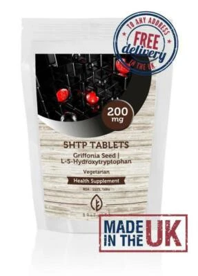 HEALTHY MOOD 5-HTP 200mg Griffonia L-5-Hydroxytryptophan Tablets GB BritVits
