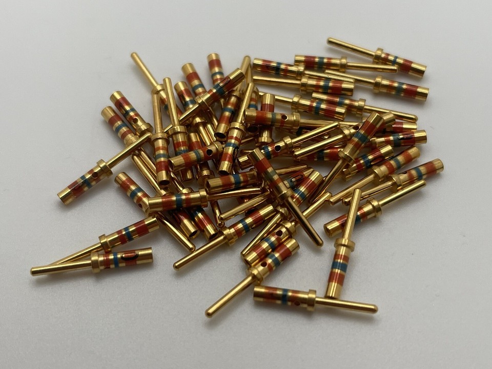 M Spec Pin *NEW* 50PC LOT - M39039/58-363 Mil-Spec 3 Stripe Connector Pins Male ...
