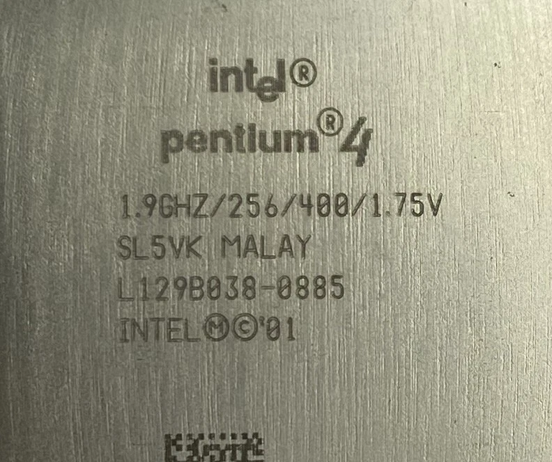 Intel Pentium 4 SL5VK 1.9GHz 256KB 400MHz Socket 478 Processor - Willamette Core - Image 2 of 4