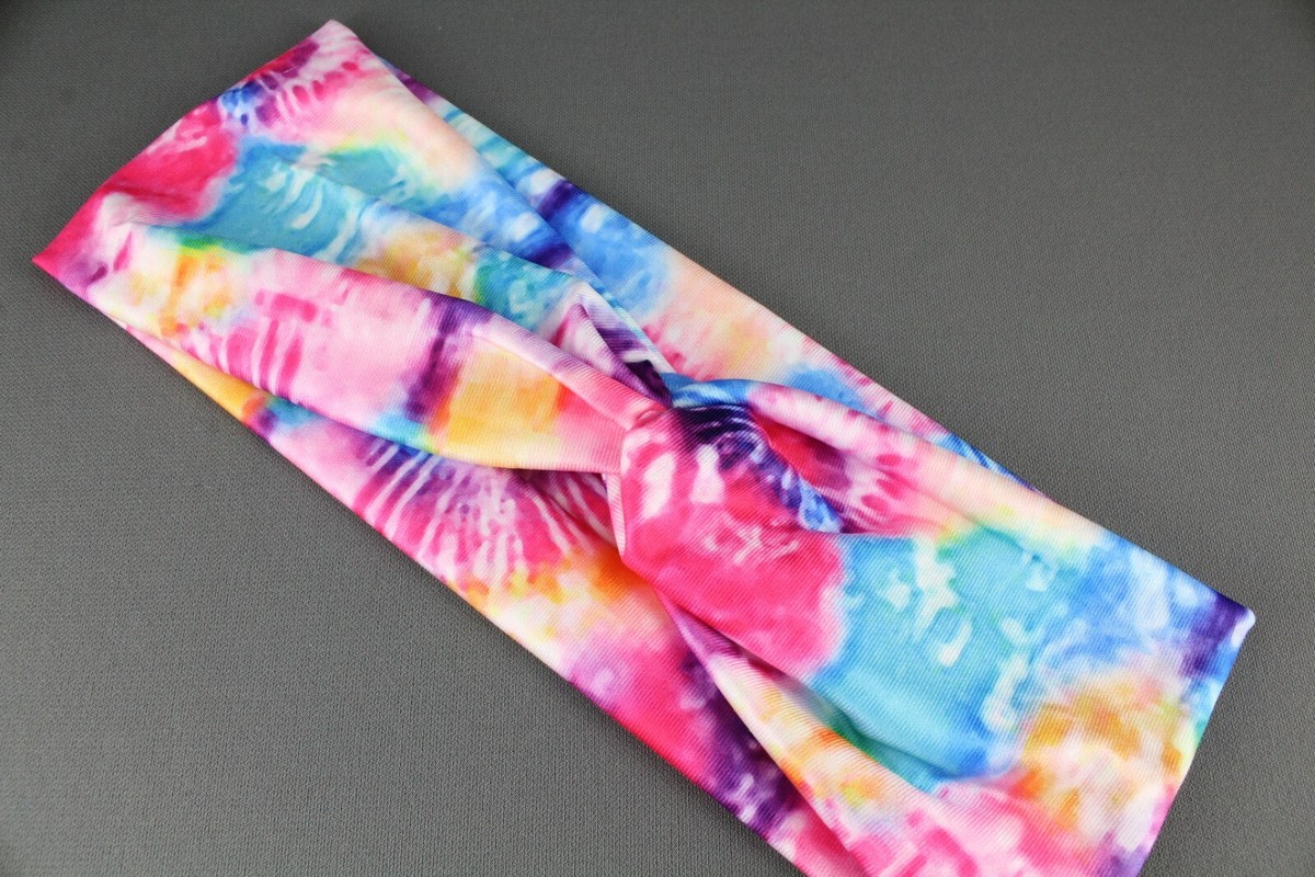 Women Turban Headbands Polyester 8 Pack Tie Dye Stretchy Hair Accessories STGDAK Boho Headbands for Women - 4 Pack Stretchy Turban  main image 3
