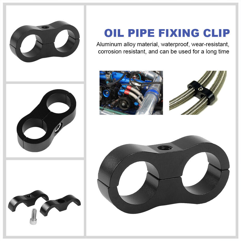 Car Hose Line Clamp Braided Rubber Tubing Clamp AN6 AN8 AN10 AN12 (10AN) - Picture 3 of 8