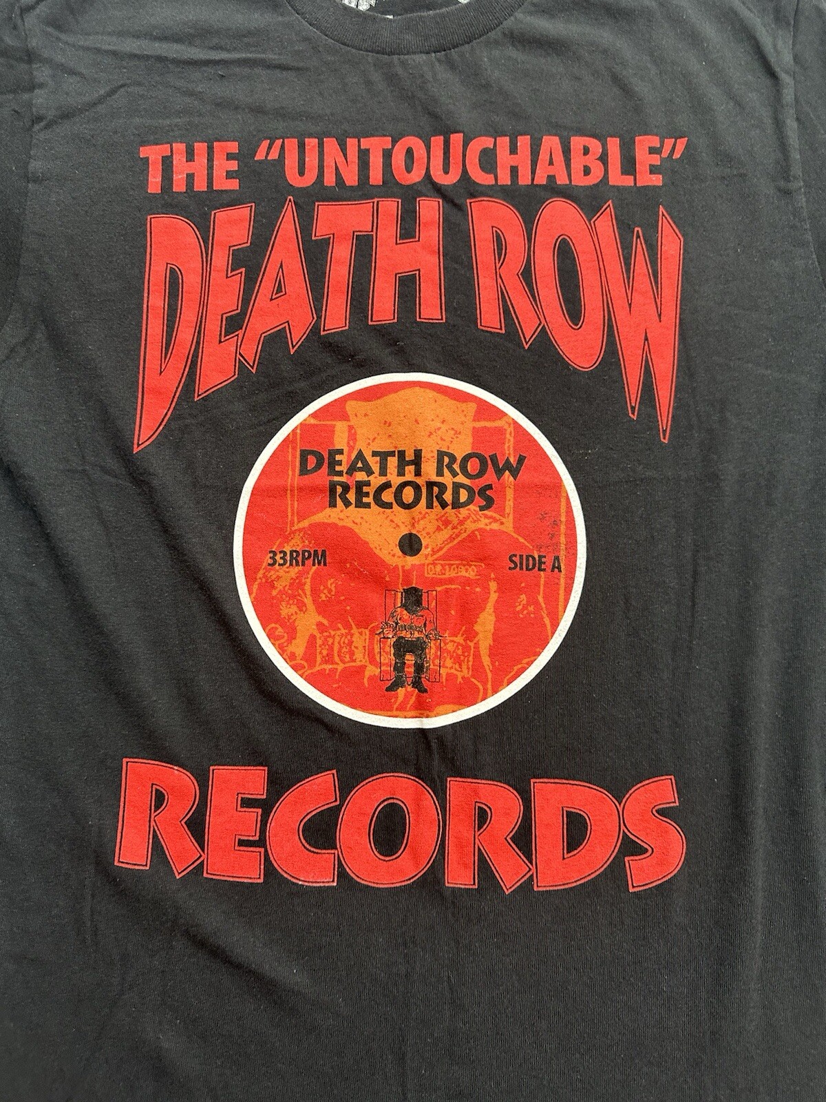 FILA T shirt nera uomo Death Row Records "The Untouchable" merchandising ufficiale S