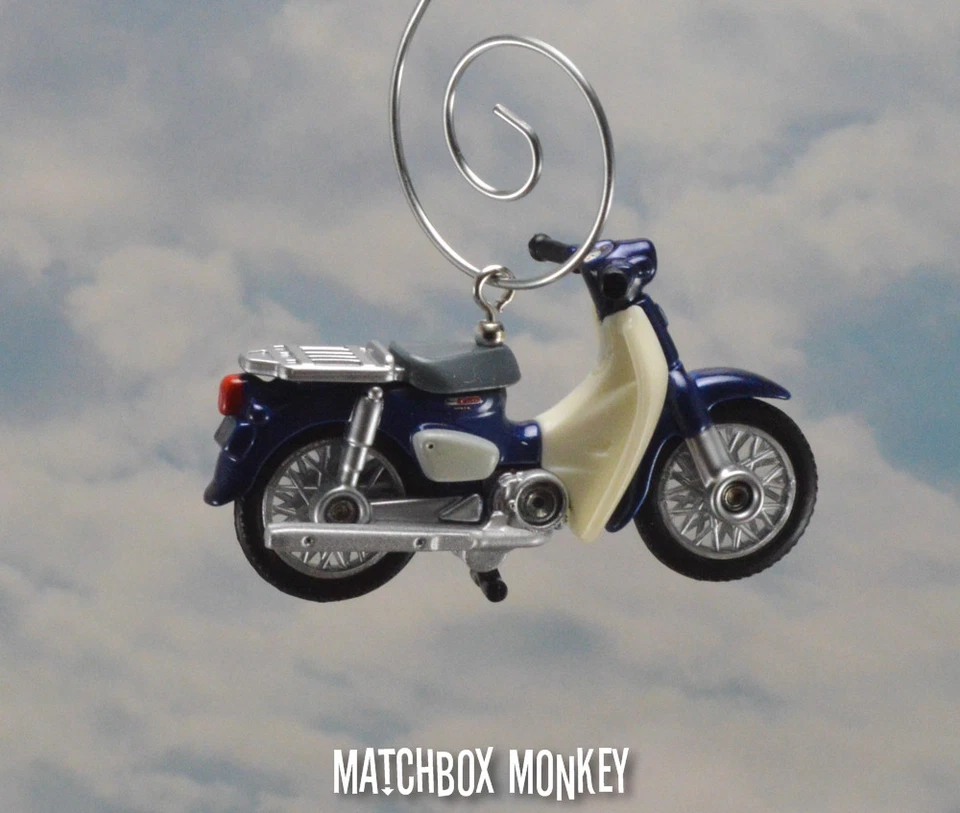 Honda Super Cub Moped Motorcycle Dirt Bike 50cc Custom Christmas Ornament 125 - Image 4 of 4